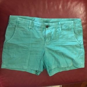 Merona Acid Wash Turquoise Shorts Size 14
